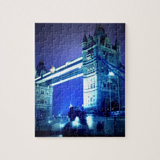 London Tower Bridge & Blue Night Puzzle (Vertikal)