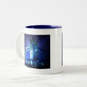 London Tower Bridge & Blue Night Zweifarbige Tasse (Vorderseite Links)