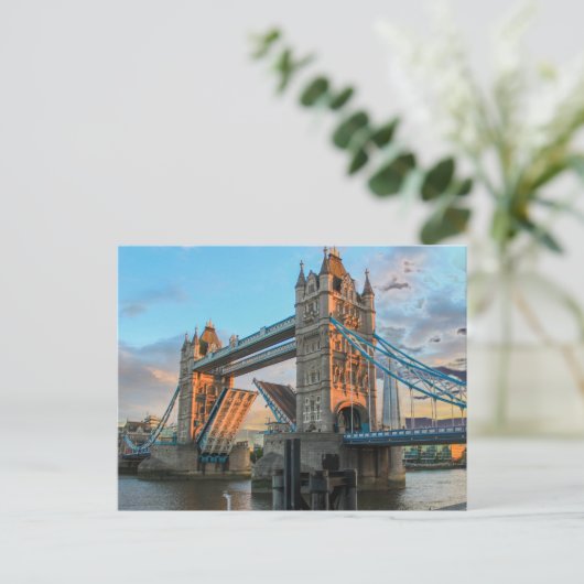 London Tower Bridge British Travel Postkarte (Stehend Vorderseite)