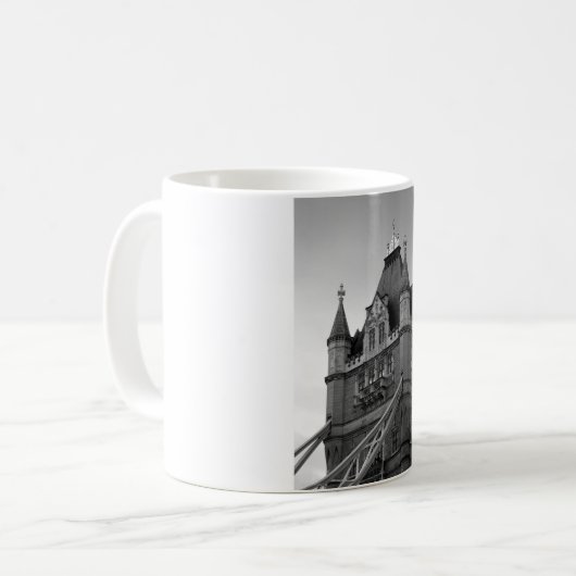 London Tower Bridge Close-up Kaffeetasse (Vorderseite Links)