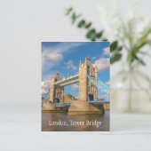 London, Tower Bridge, Fotografie Postkarte (Stehend Vorderseite)
