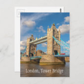London, Tower Bridge, Fotografie Postkarte (Vorne/Hinten)