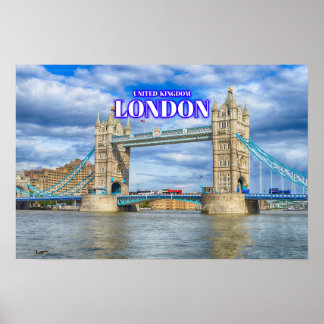 London Tower Bridge - Großbritannien Poster