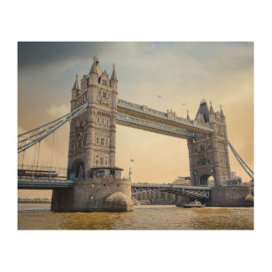 London Tower Bridge Holzdruck