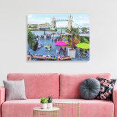 London Tower Bridge im Sommer Leinwand drucken (Insitu (Wohnzimmer))