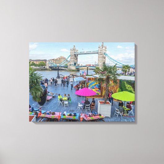 London Tower Bridge im Sommer Leinwand drucken (Vorderseite)