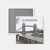 London Tower Bridge Magnet (Vorderseite/Rückseite)