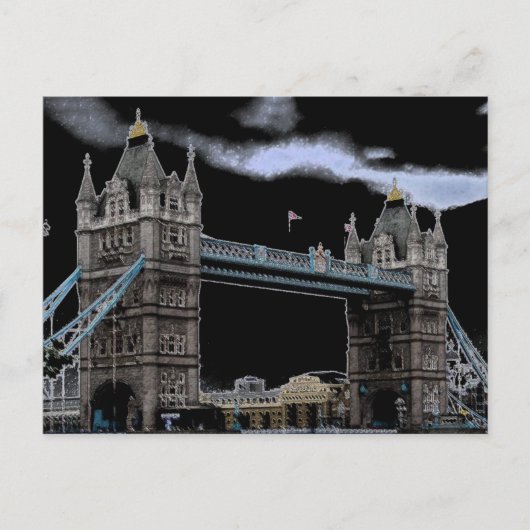 London Tower Bridge Postcard Postkarte (Vorderseite)
