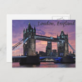 London, Tower Bridge Postcard Postkarte (Vorne/Hinten)