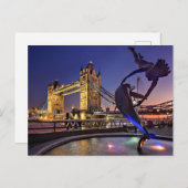 London Tower Bridge Postkarte (Vorne/Hinten)