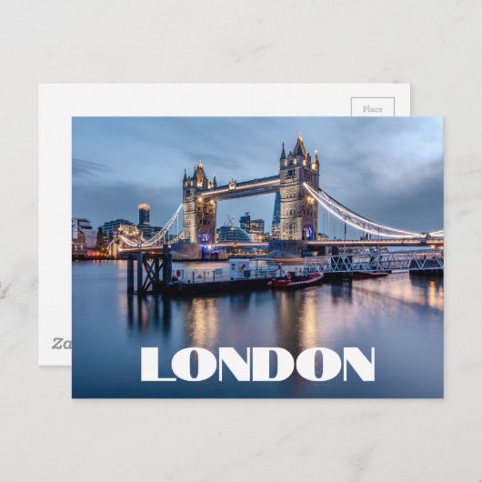 LONDON TOWER BRIDGE POSTKARTE (Vorne/Hinten)