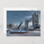London Tower Bridge Postkarte (Vorne/Hinten)