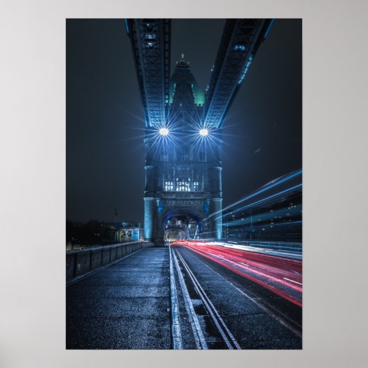 London Tower Bridge Street Foto Poster (Vorne)