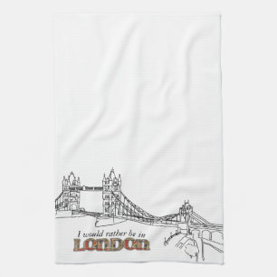 London Tower Bridge Teeküche Handtuch
