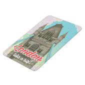 London Tower Bridge Travel Poster Magnet (Linke Seite)