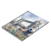 London Tower Bridge Travel Watercolor Notizblock (Linke Seite)