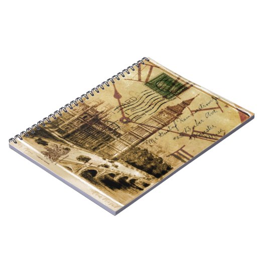 London Tower Bridge Uhrturm Big ben Notizblock (Linke Seite)