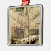 London Tower Bridge Uhrturm Big ben Ornament Aus Metall (Links)