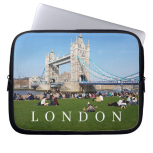 London Tower Bridge und Laptop mit Blick auf das G Laptopschutzhülle