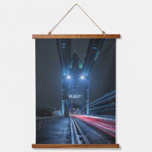 London Tower Bridge Wandteppich Mit Holzrahmen