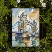 London Tower Bridge Watercolor Einladung