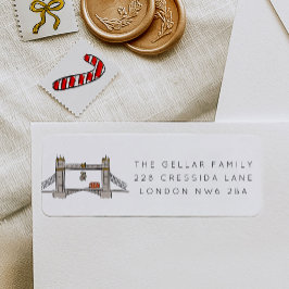 London Tower Bridge Weihnachtsfeier Rücksendeadres