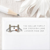 London Tower Bridge Weihnachtsfeier Rücksendeadres (Insitu)