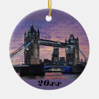 London Tower Bridge Weihnachtsschmuck