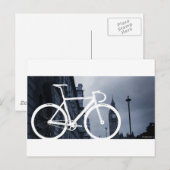 London Track Bicycle Postkarte (Vorne/Hinten)