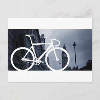 London Track Bicycle Postkarte