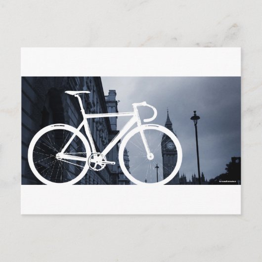 London Track Bicycle Postkarte (Vorderseite)
