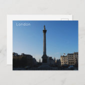 London - Trafalgar Square Feiertagspostkarte (Vorne/Hinten)