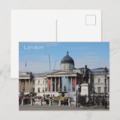 London - Trafalgar Square Feiertagspostkarte (Vorne/Hinten)