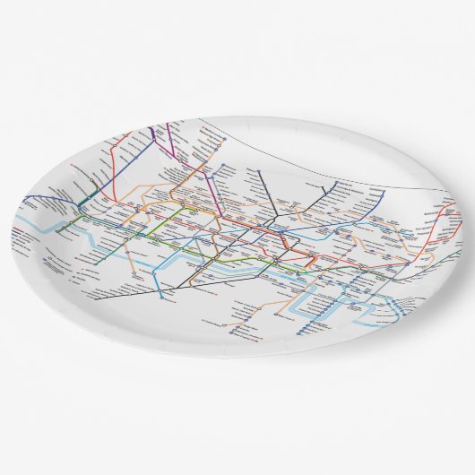 London Transport Plate Pappteller (Schrägansicht)