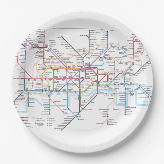 London Transport Plate Pappteller (Vorderseite)