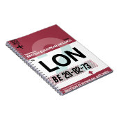London - Travel Journal Notizblock (Rechte Seite)
