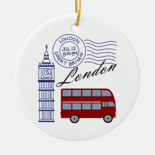 London Travel Keramik Ornament