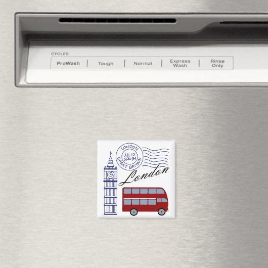 London Travel Magnet (In Situ (Geschirrspüler))