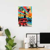 London Travel Pop Art Poster (Heimbüro)