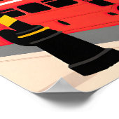 London Travel Pop Art Poster (Ecke)