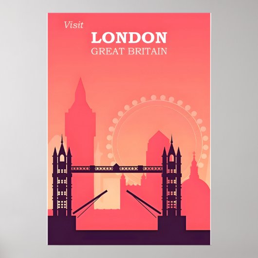 London Travel Poster (Vorne)