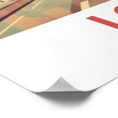 London Travel Print Wall Art Poster (Ecke)