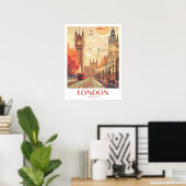 London Travel Print Wall Art Poster (Heimbüro)