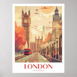 London Travel Print Wall Art Poster