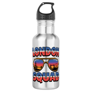 London-Truppe passend für Freunde, Familie, Mädch Edelstahlflasche