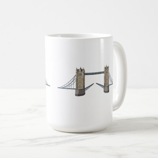 London-Turm-Brücke: Modell 3D: Kaffeetasse (VorderseiteRechts)