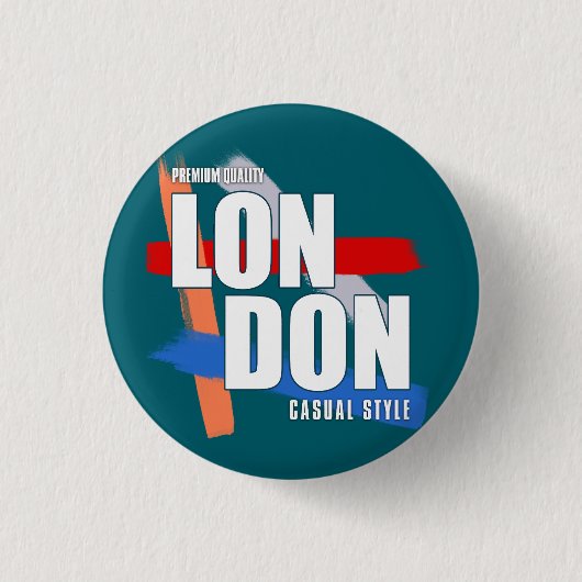 London-Typografie Button (Vorderseite)