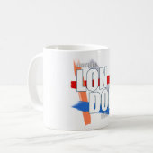 London-Typografie Kaffeetasse (Vorderseite Links)