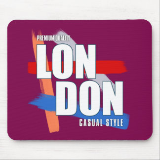 London-Typografie Mousepad