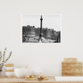 London U.K. Street szene c1895, Trafalgar Square Poster (Küche)